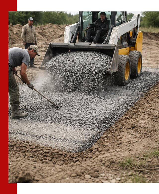 Устройство щебеночной подушки в Нижнем Новгороде для дорог и фундаментов