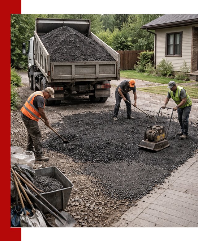 Асфальтовая крошка для двора с доставкой в Нижнем Новгороде